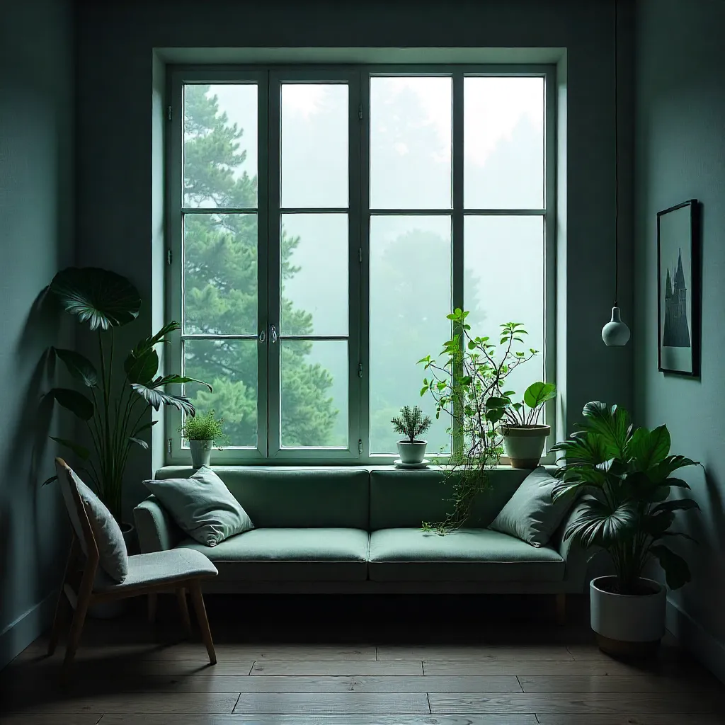 Large leafy plant for stress reduction