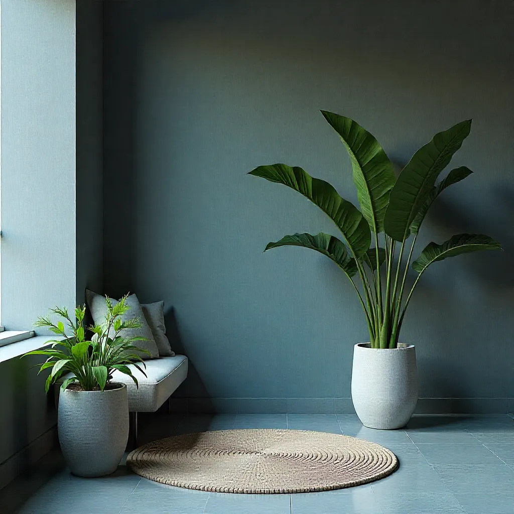 Woven texture plant arrangement